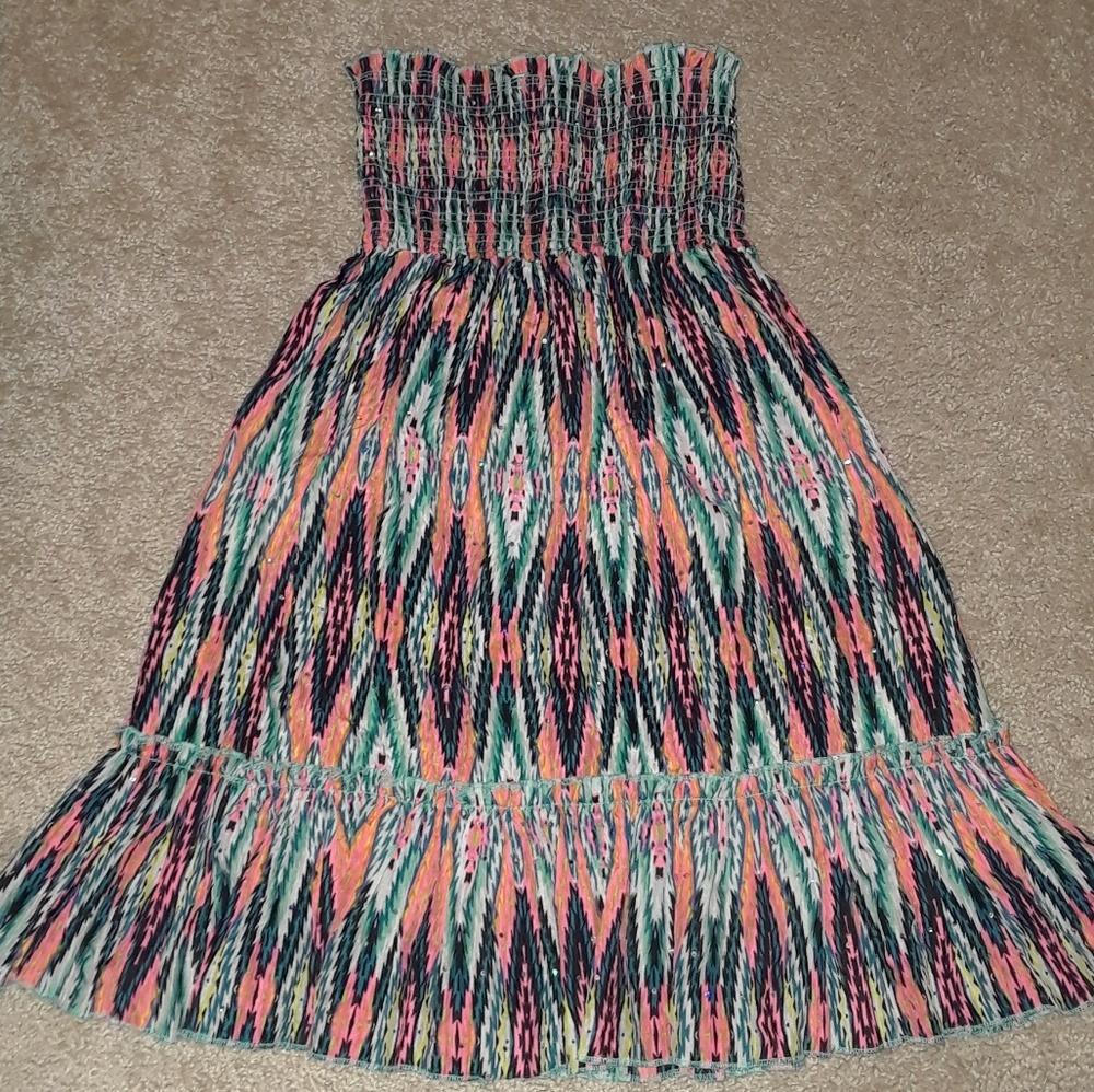 Strapless Sequin Girls Dress